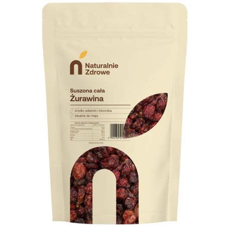 Żurawina suszona całe owoce Naturalnie Zdrowe 1 kg