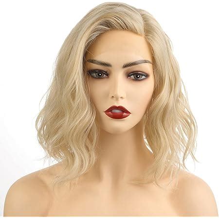 Amazon Anogol Hair Cap Platinum Short Blonde Lace Front Wig