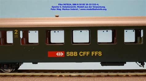 Piko 96782 96786 96790 SBB Einheitswagen I EW I Modellbahninfo Org