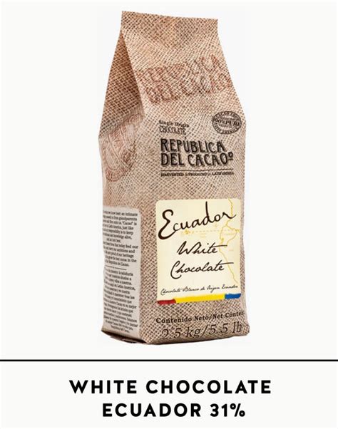 WHITE CHOCOLATE ECUADOR 31% - MUNDO PASTRY