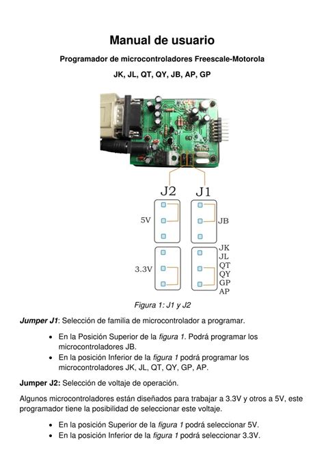 PDF de programación Programador de microcontroladores Freescale Motorola