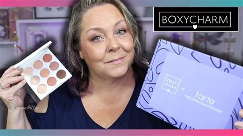 BoxyCharm PREMIUM X TARTE October Unboxing TRY ONs YouTube