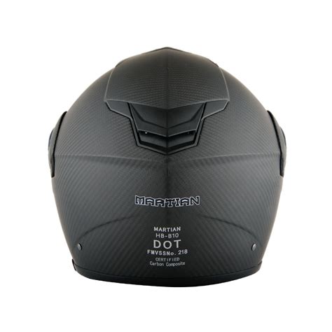 Martian Genuine Real Carbon Fiber Motorcycle Modular Flip Up Full Face 1storm Helmet