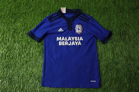 Cardiff City Home Football Shirt 2021 2022 Sponsored By Malaysia Berjaya