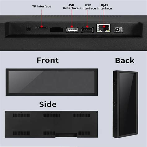 Ultra Wide Digital Signage Display Stretched Display Lcdkiosk