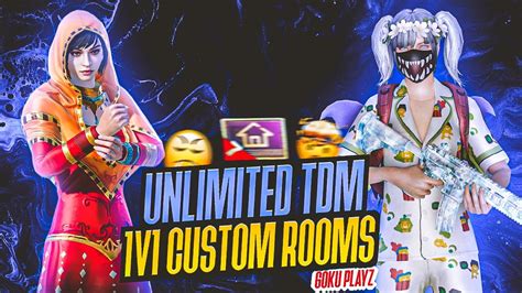 TDM BGMI LIVE CUSTOM 1v1 UNLIMITED CUSTOM TDM ROOMS BGMI TDM