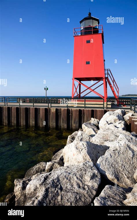 Charlevoix lighthouse hi-res stock photography and images - Alamy