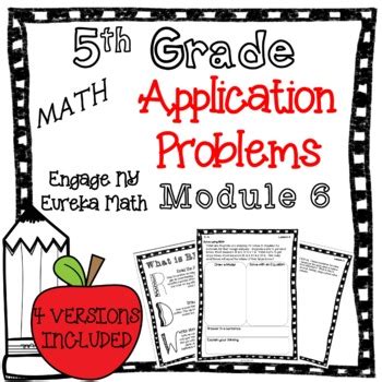 Eureka Math Engage Ny Application Problems Grade Module Tpt