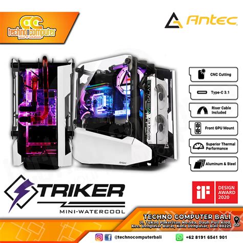 Casing Antec Striker Mini Tower Itx Case With Tempered Glass