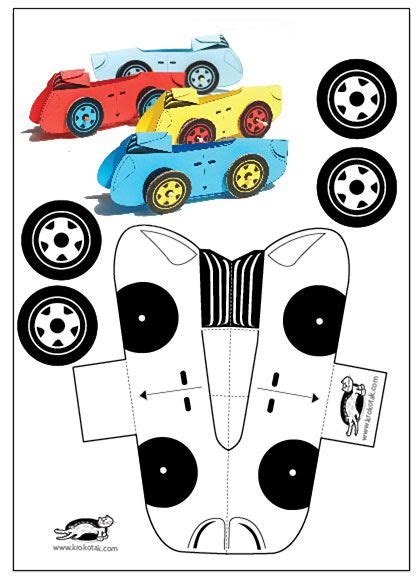 Moving Paper Cars | Printables for Kids