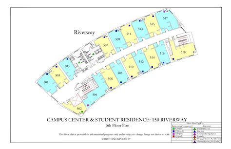 Campus Center And Student Residence Floor Plans Housing Boston University