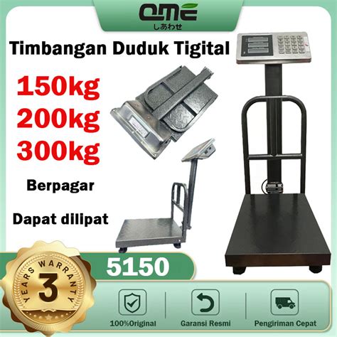 Timbangan Duduk Digital 150 200 300 Kg Timbangan Barang 300kg Lazada