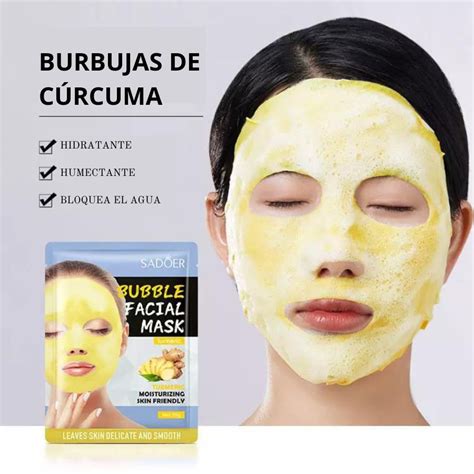 Mascarilla Facial Con Burbujas De C Rcuma Sadoer Gisele Stephanie S R L