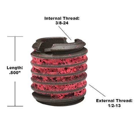 E Z Lok Externally Threaded Insert C12L14 Carbon Steel Meets AISI