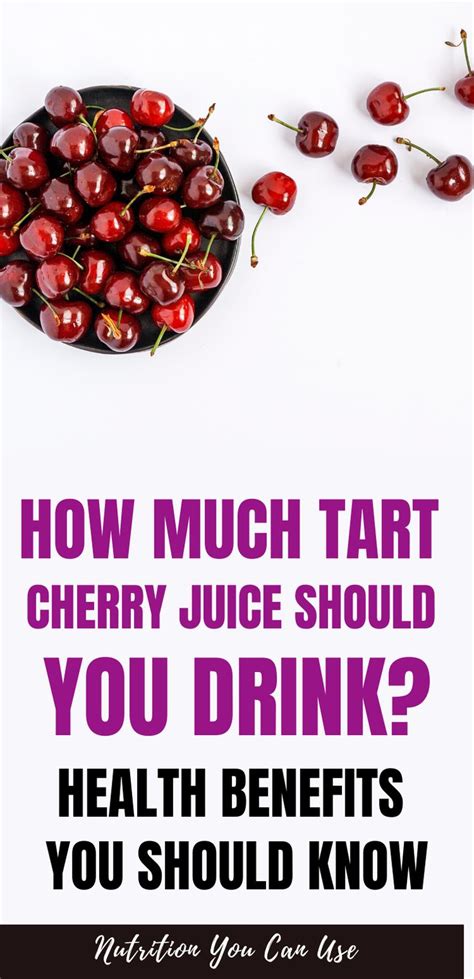 Benefits Of Tart Cherry Juice Islamshery