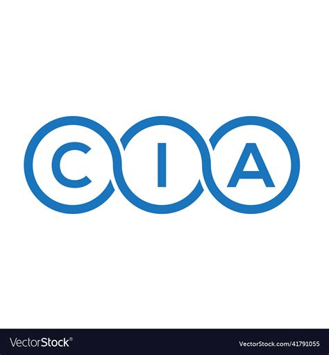 Cia letter logo design on white background Vector Image