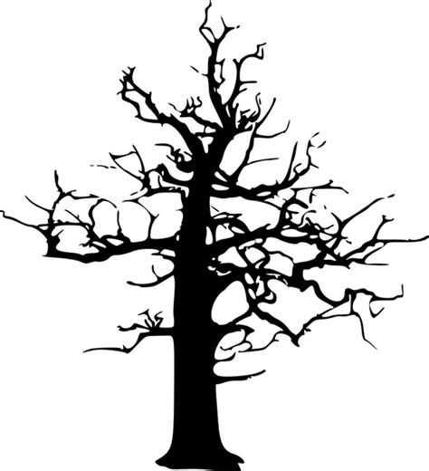 Halloween Large Dead Tree Free vector in Open office drawing svg ( .svg ) vector illustration ...