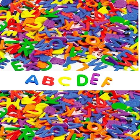 Self Adhesive ABC Foam Letters Bright Colors 40 Sheets Etsy