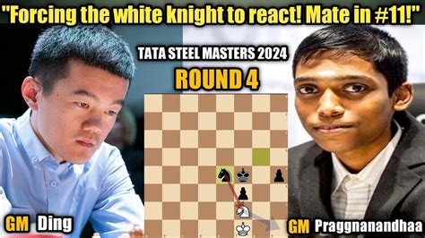 Ding Liren Vs Rameshbabu Praggnanandhaa Tata Steel Masters