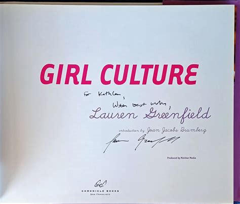 Girl Culture Lauren Greenfield Hardback With Dj Inscribed By