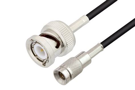 BNC Male To 1 0 2 3 Plug Low Loss Cable Using LMR 100 Coax