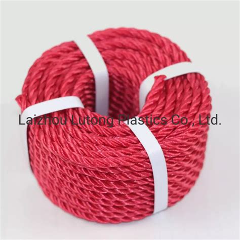 Nylon Strand Twisted Pp Monofilament Rope Pe Plastic Rope For