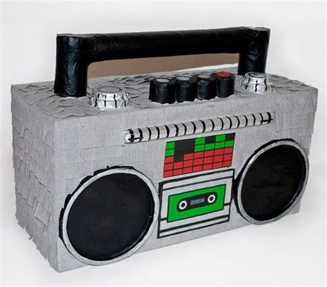 Boombox Pinata 80s Theme Party Retro Party