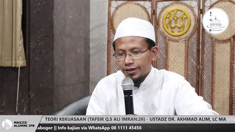 HD Teori Kekuasaan Tafsir Q S Ali Imran 26 Ustadz DR Akhmad Alim