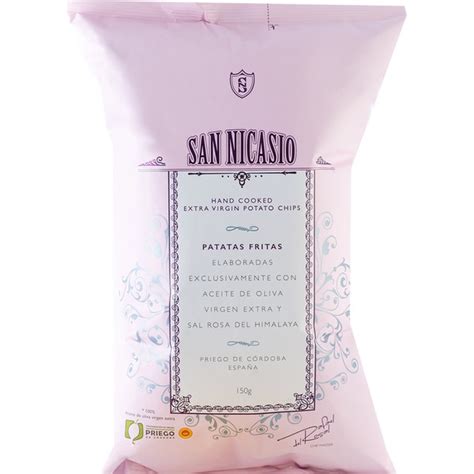 Patatas Fritas En Aceite De Oliva Virgen Y Sal Rosa Del Himalaya Bolsa