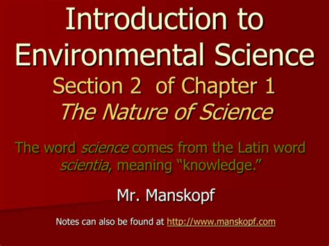 Environmental Science Chapter 2 Tools Of Environmental Science