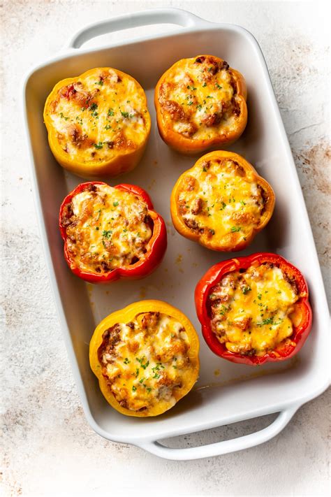 Ground Beef Stuffed Peppers Salt Lavender