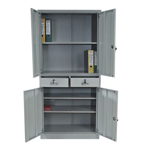 Aktenschrank Boston T132 Metallschrank Büroschrank 51kg 4 Türen 2