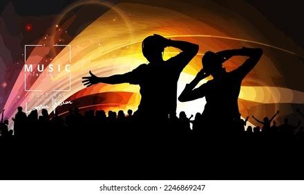 Silhouette Party Crowd Vector Illustration Stock Vector (Royalty Free) 2246869247 | Shutterstock