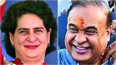 Election Commission Priyanka Gandhi Himanta Biswa Get Ec Notices For