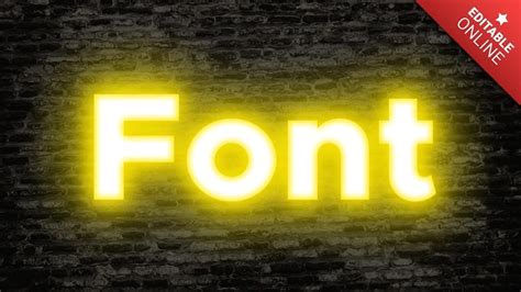 Font Claro Amarillo Generador De Efectos De Texto