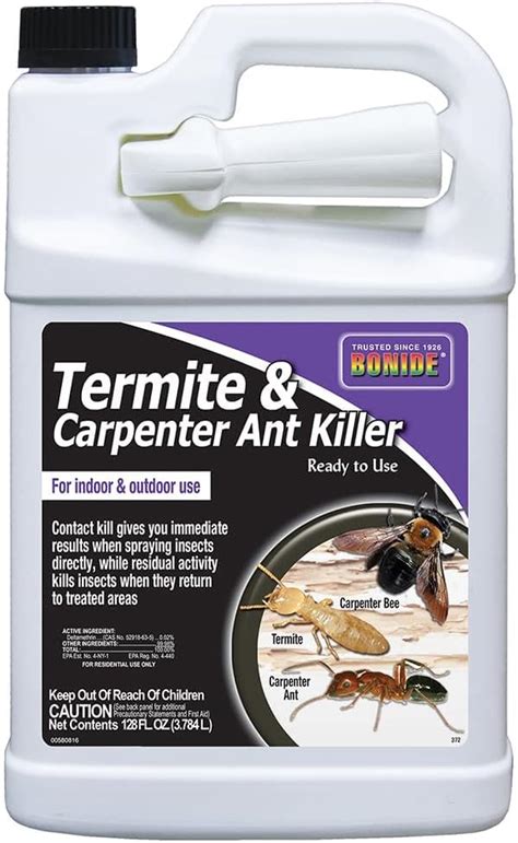 Bonide Termite And Carpenter Ant Killer 128 Oz Ready To Use Insect Killer Spray Long