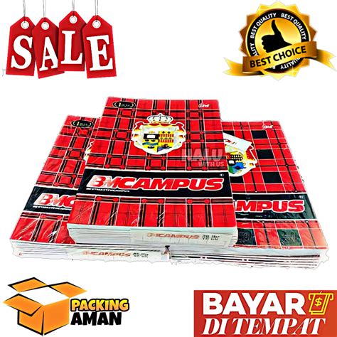 Jual BISA COD PROMO 10 Pcs Buku Tulis BM CAMPUS 36 Lembar Ukuran Boxy