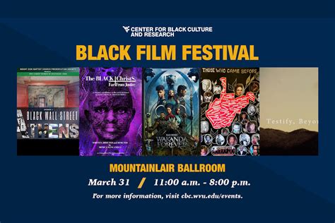 Black Film Festival planned this week | E-News | West Virginia University