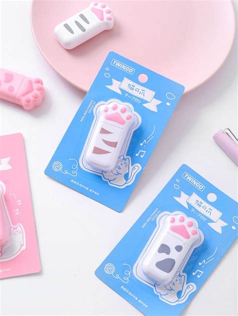 Kawaii Cat Paw Correction Tape Pink Artofit