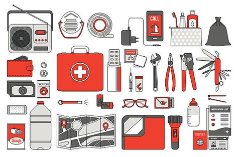 Survival Kit Contents Checklist Clipart