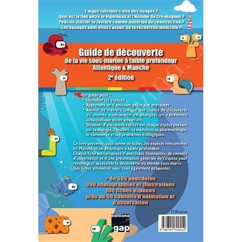 Guide De D Couverte De La Vie Sous Marine Editions Gap Scubawind