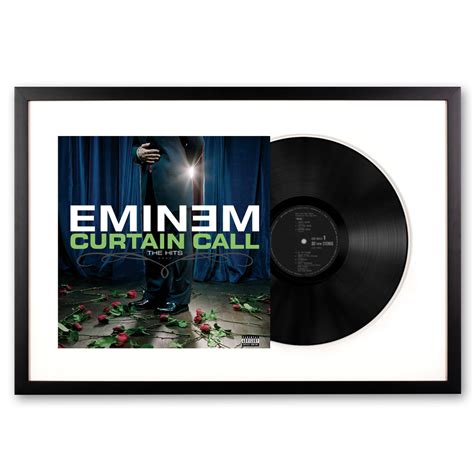 Framed Eminem Curtain Call Double Vinyl Album Art | Free Shipping