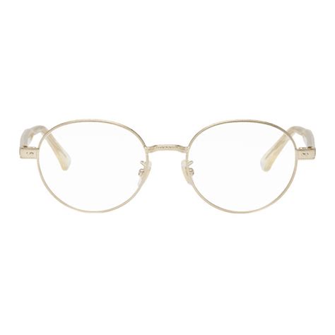 Gucci Gold Round Glasses Gucci