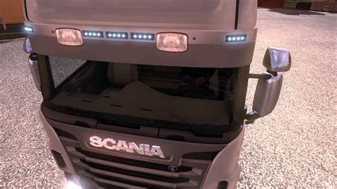 Ets 2 Mod Scania Sun Visor With Fog Lamps Youtube