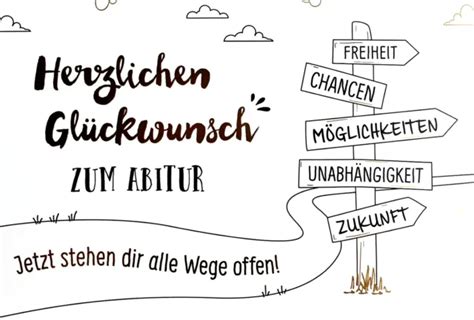 GLÜCKWUNSCHKARTE ZUM ABITUR Karte Abiturkarte Grußkarte Abi Abschluss