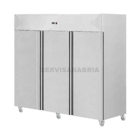 Nevera Vertical De Puertas En Acero Inoxidable Servisanabria