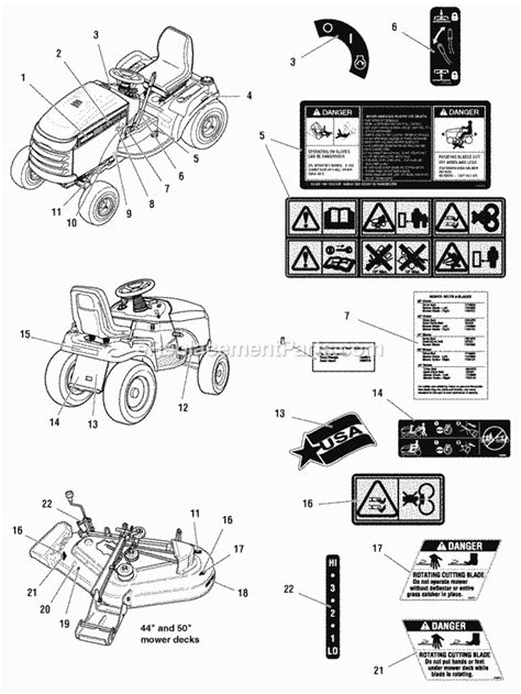 Yt Craftsman Parts Diagram Sears Craftsman Hp Sp