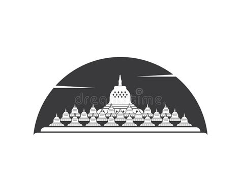 Borobudur Is Indonesian Temple One Of The Words Miracles Vector