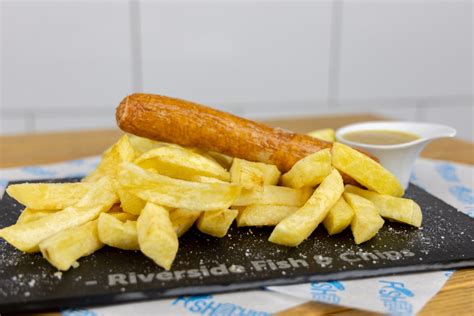 Gf Sausage And Chips Riverside Fish And Chips