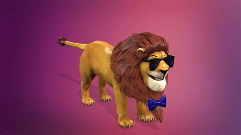 Cartoon Lion - 3D Model by bappyshuvo